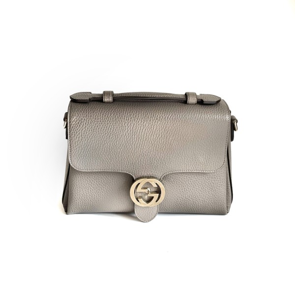 Gucci Interlocking G Leather Chain Shoulder Bag